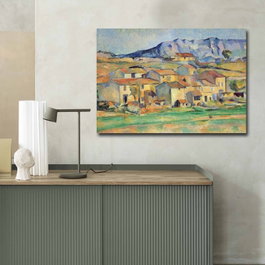 Wallity Hamlet at Payennet de Paul Cézanne en lienzo de ante, 70 x 100 cm